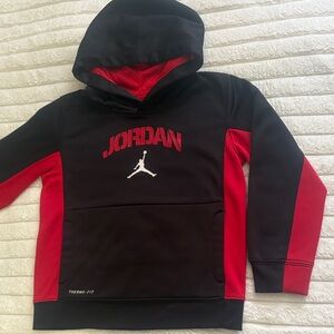Jordan Kids Black and Red Sweatshirt
